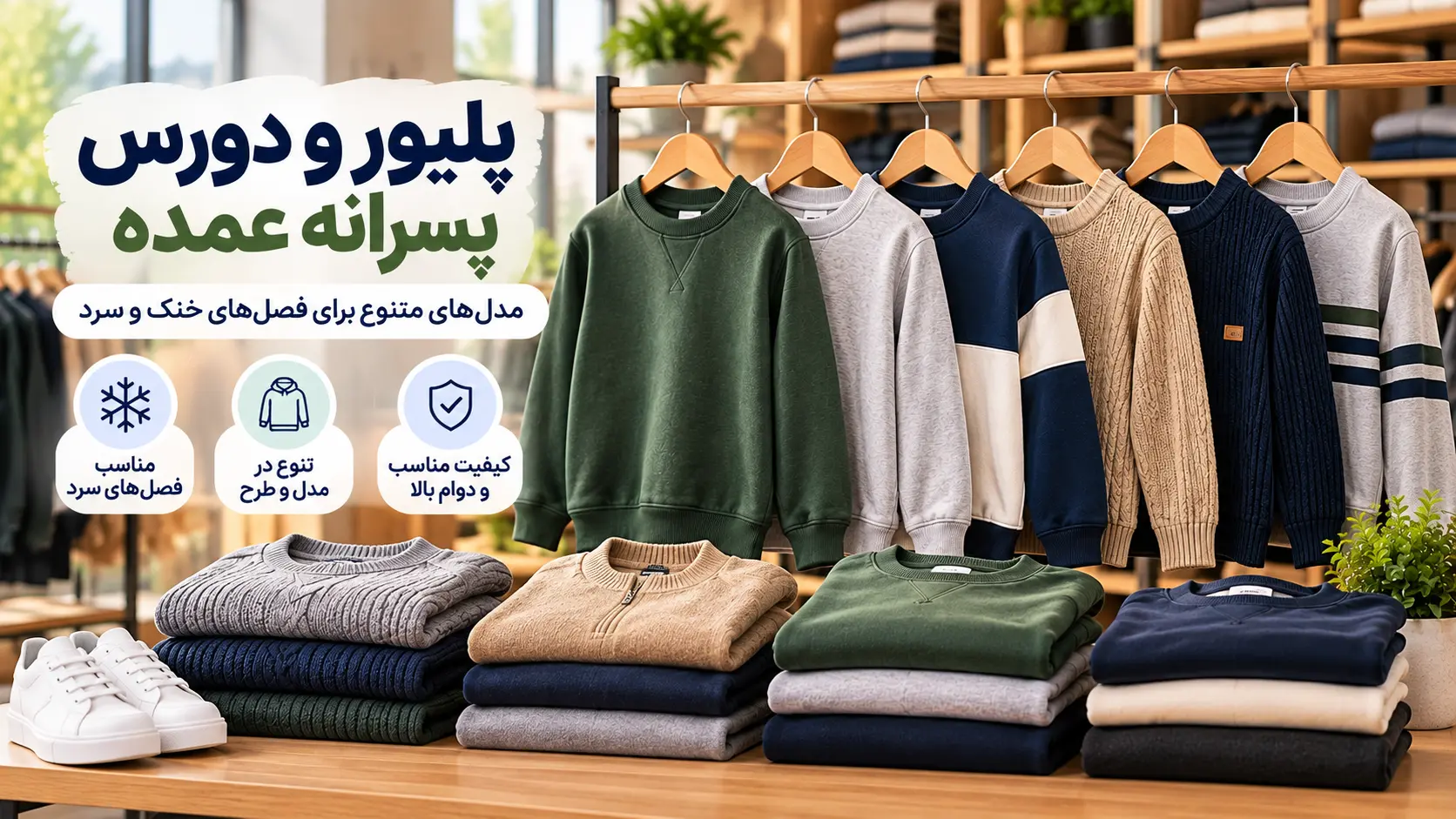 خرید عمده پلیور و دورس پسرانه - لینک ویترین